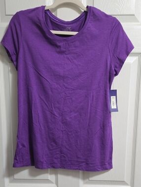 Apt. 9 Violet Crewneck Short Sleeve Tee